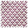 Scallop and Bud, Mulberry - Twist&Fit Roller Blind